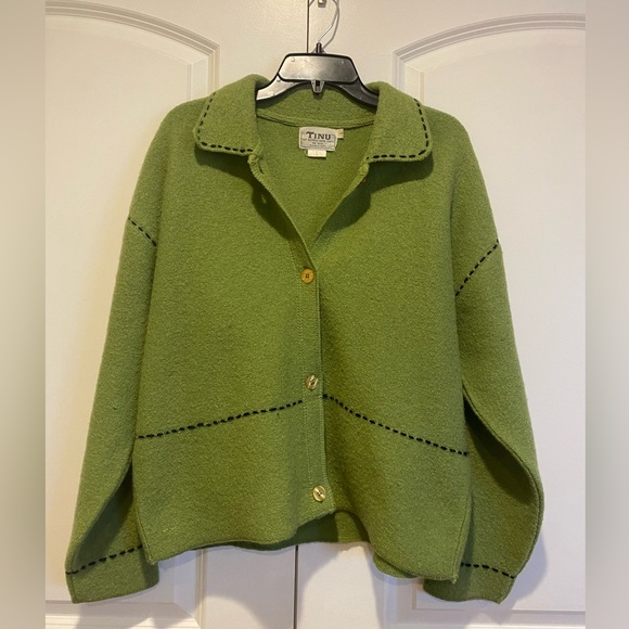 Vintage Wool Green Jacket - Picture 2 of 4